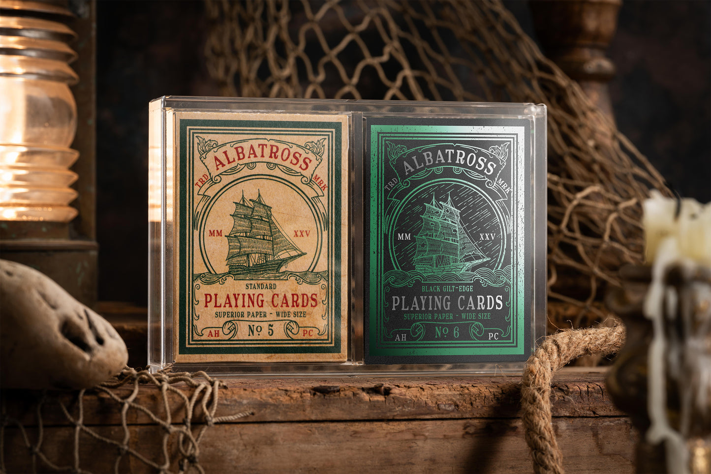 *COMING SOON* ALBATROSS 2x DECK SET IN ENGRAVED X2 CARAT CASE