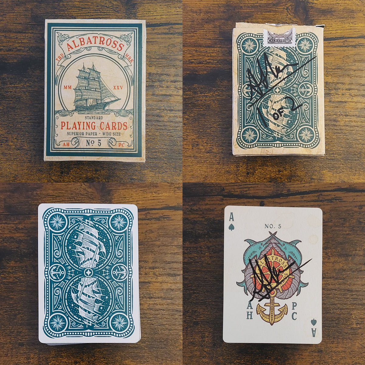 Albatross No. 5 Nautical Playing Cards Prototype - MPC - 1 of 2 - Signed & Numbered (AUCTION)