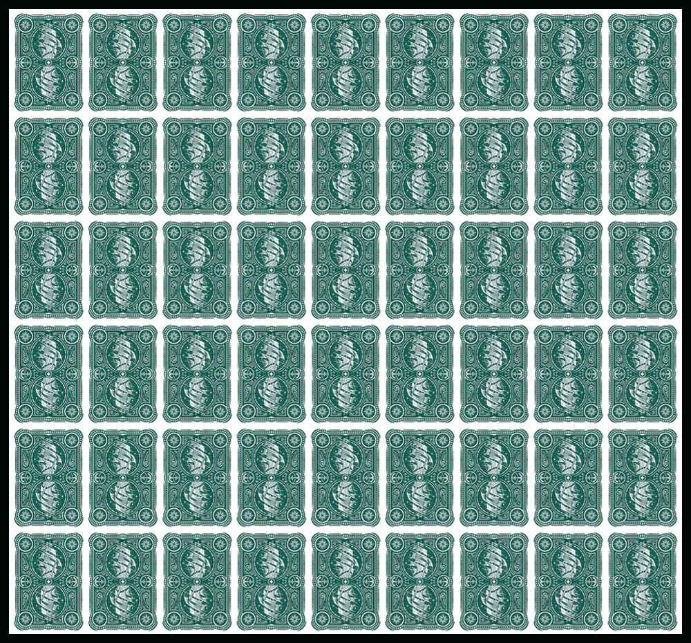 Uncut Sheet - Albatross No. 5 Nautical Playing Cards
