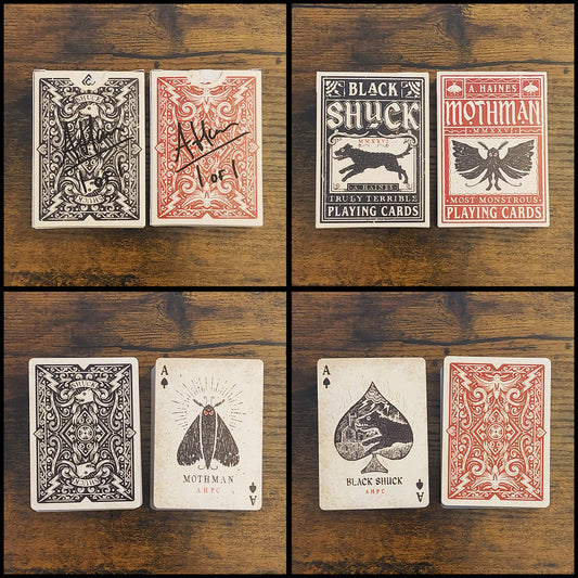 Cryptids: Black Shuck & Mothman 2x Deck Set Prototype - MPC - 1 of 1 (AUCTION)