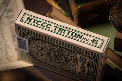Triton 42 Club Playing Cards - Sea Green