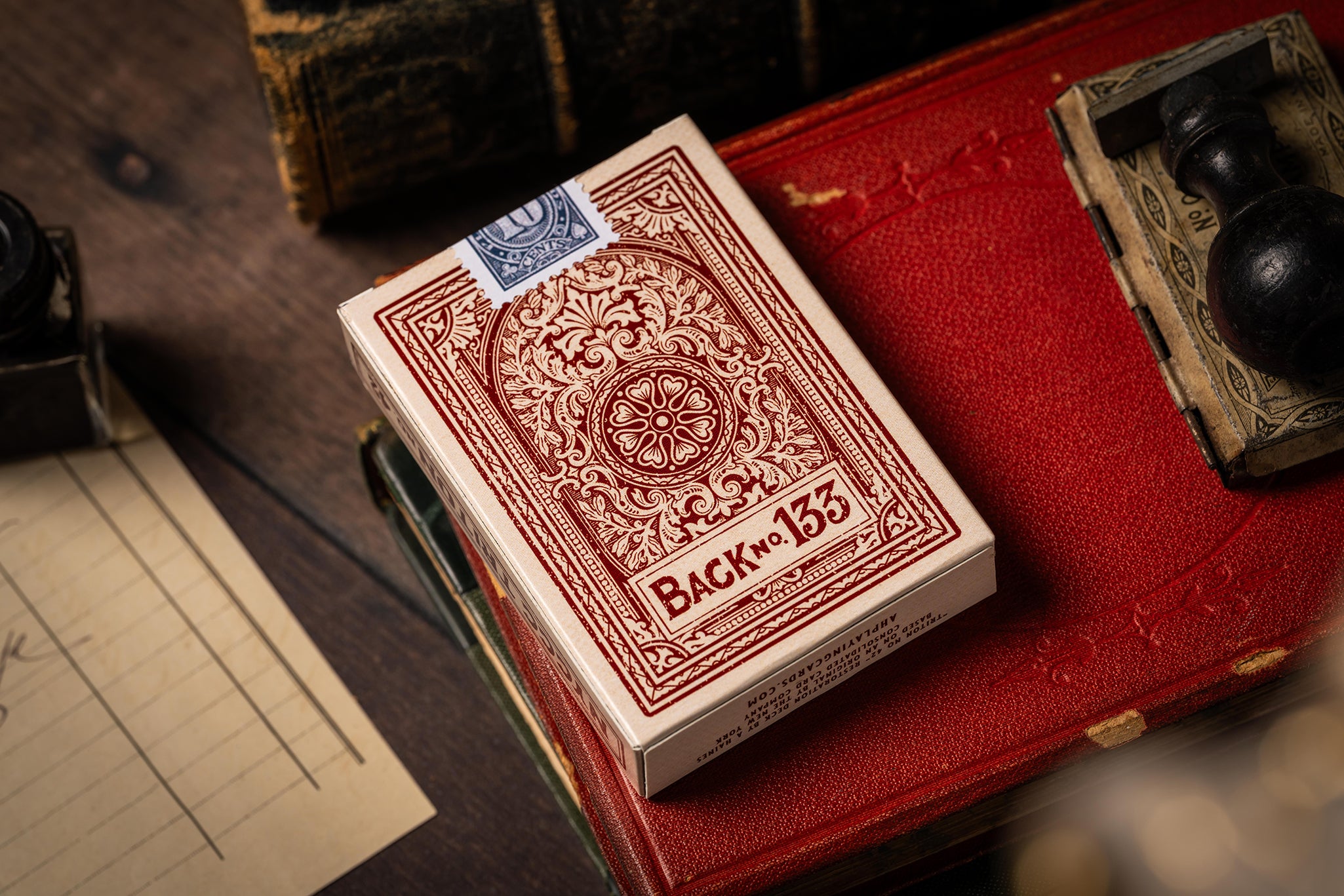 Triton 42 Club Playing Cards - Rosewood Red – A Haines Playing Cards