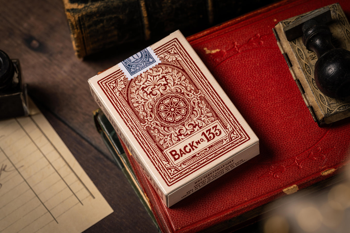 Triton 42 Club Playing Cards - Rosewood Red