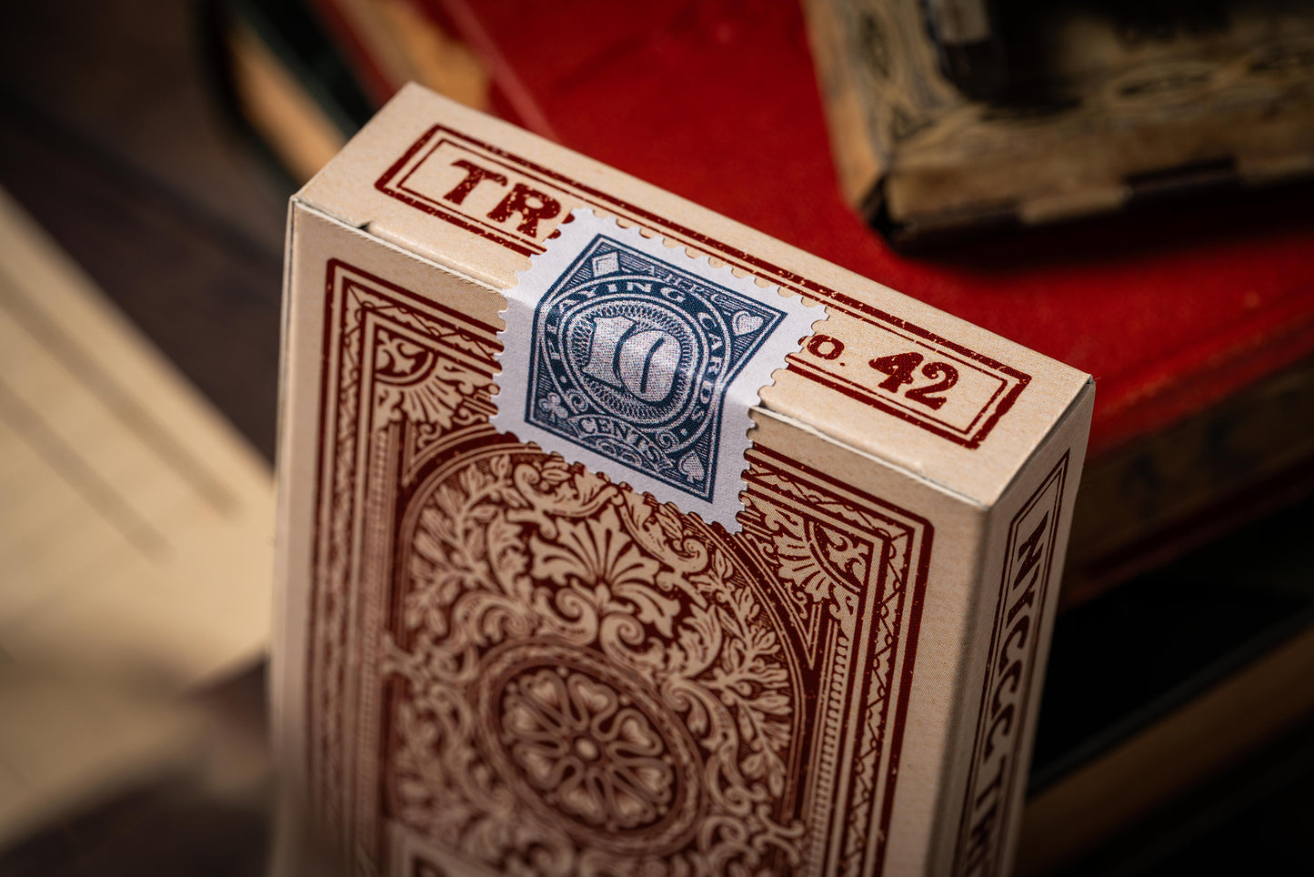 Triton 42 Club Playing Cards - Rosewood Red