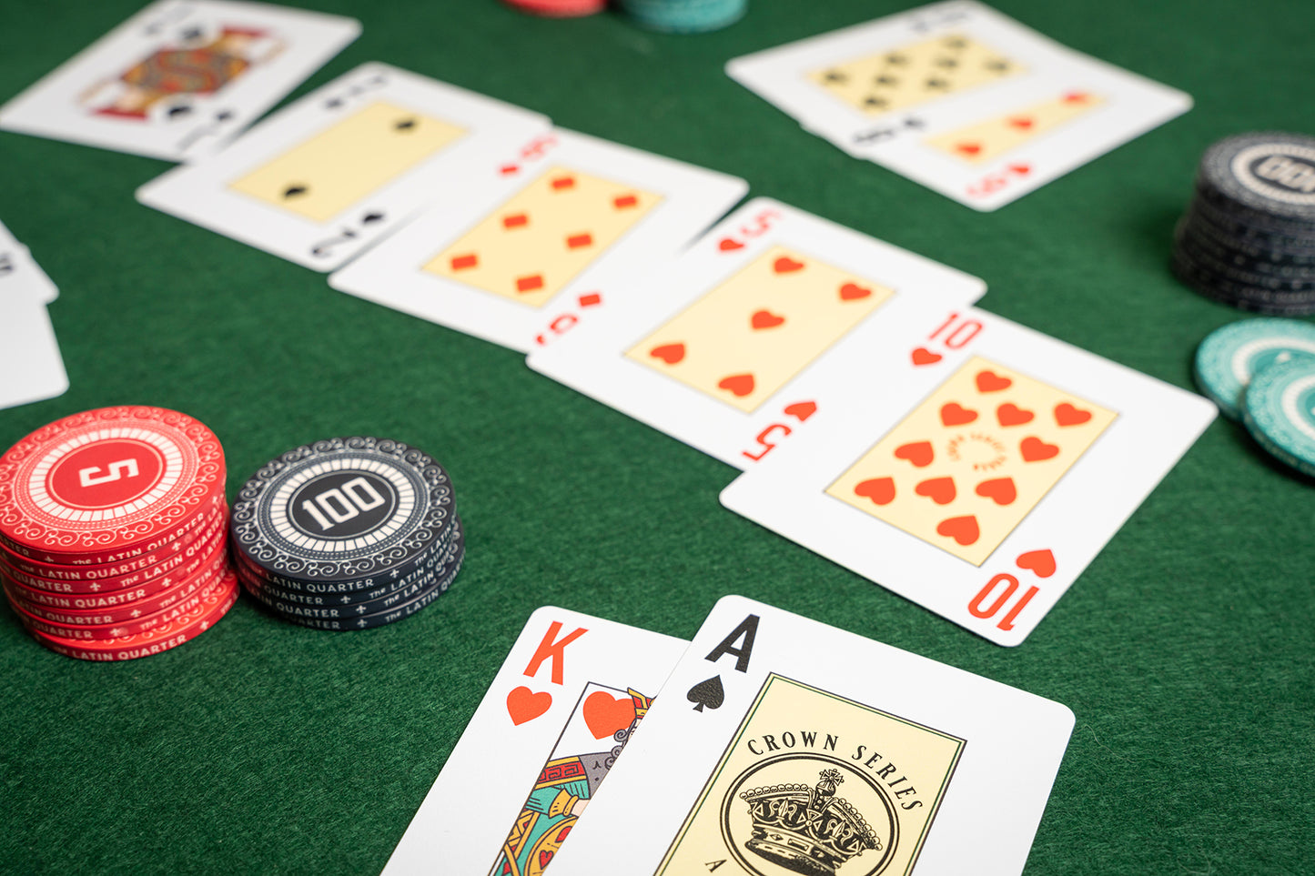 a hand of texas hold em -  premium pvc poker playing cards