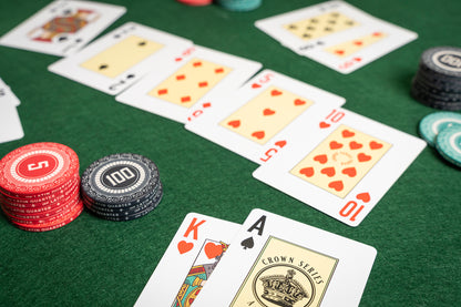 a hand of texas hold em -  premium pvc poker playing cards