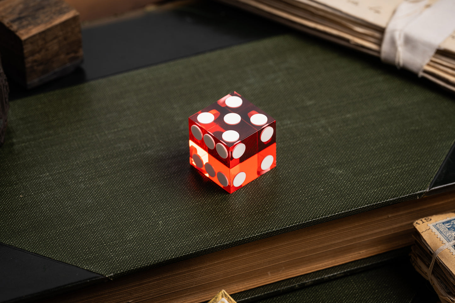 precision casino craps dice translucent red acrylic | a. haines playing cards | crown series poker