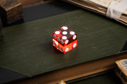 precision casino craps dice translucent red acrylic | a. haines playing cards | crown series poker