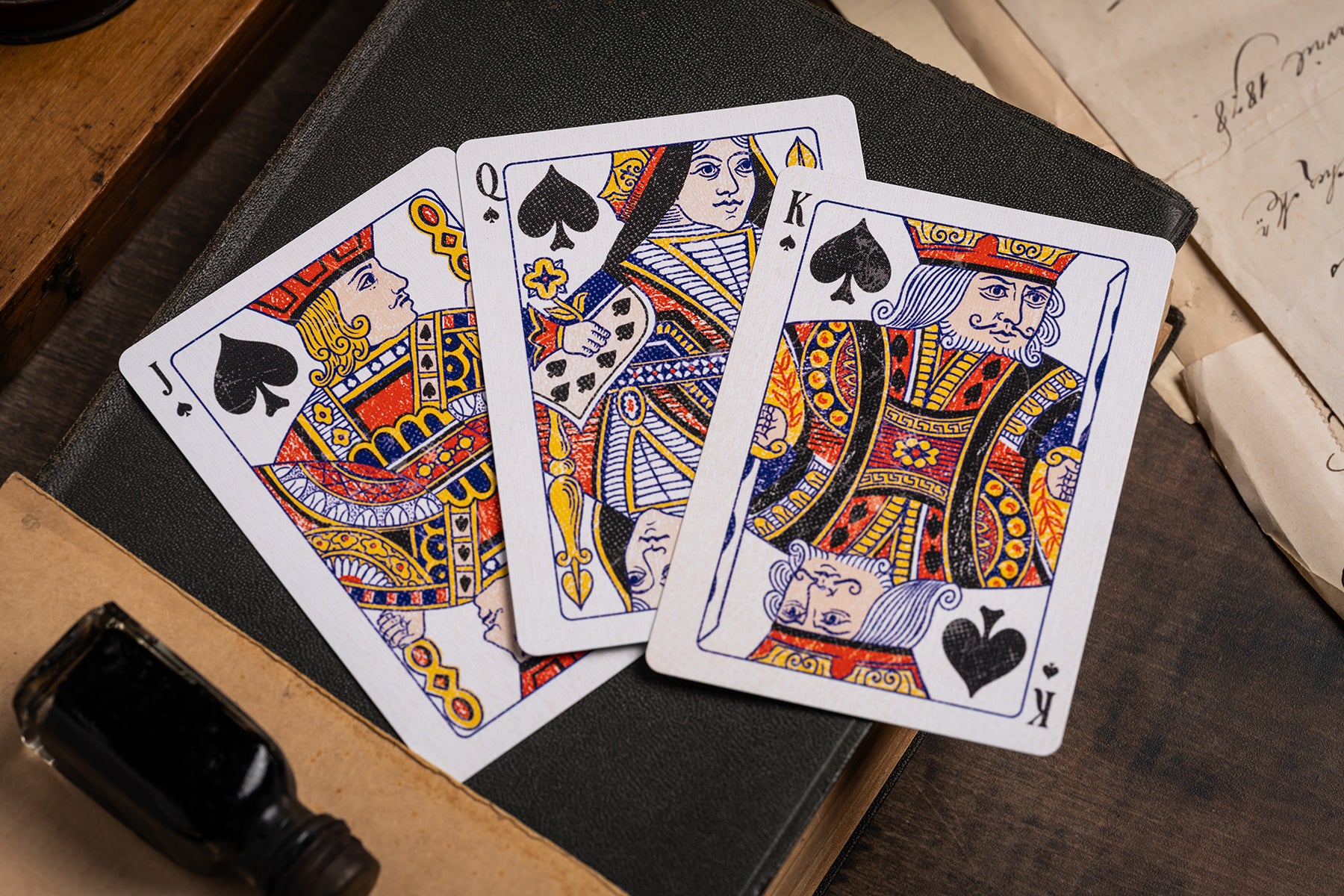 vintage plaid number 162 playing cards | a haines | hand-drawn in manchester | made entirely in england | letterpress tuck | signed & numbered luxury playing cards limited edition UK