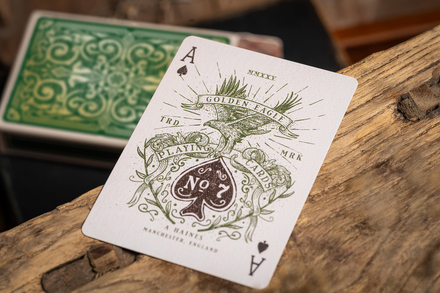 GILDED GOLDEN EAGLE No. 7 VINTAGE PLAYING CARDS (LIMITED & NUMBERED)