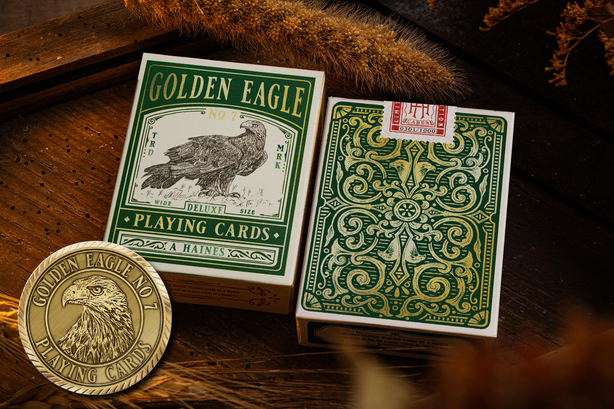 Golden Eagle Vintage - Two Deck & Coin Bundle (Standard & Gilded - Lim ...