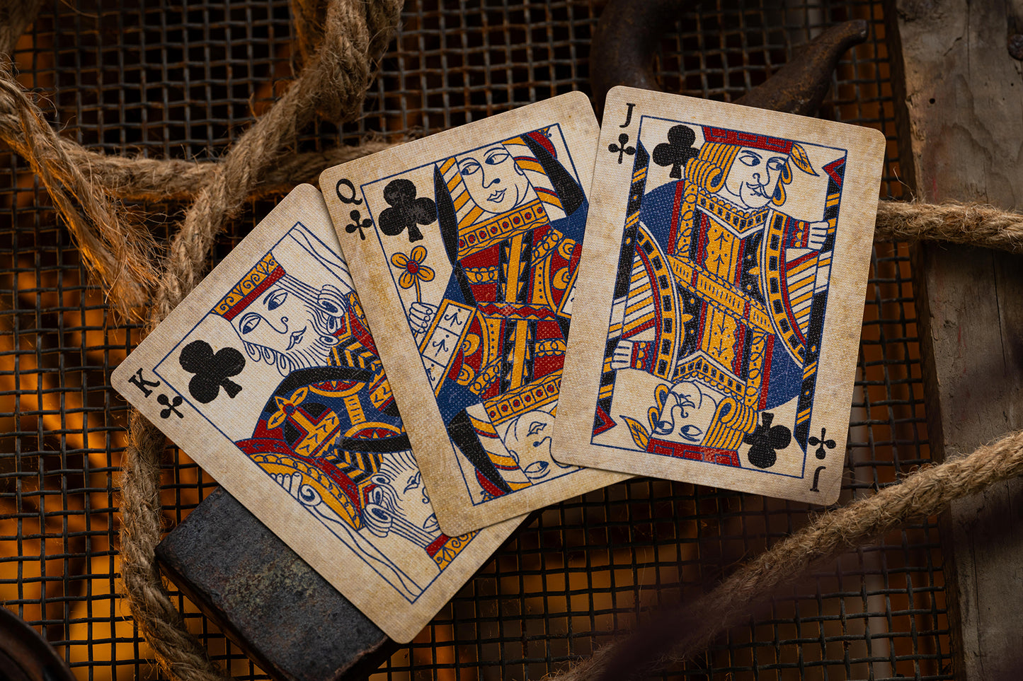 club vintage courts playing cards black shuck 