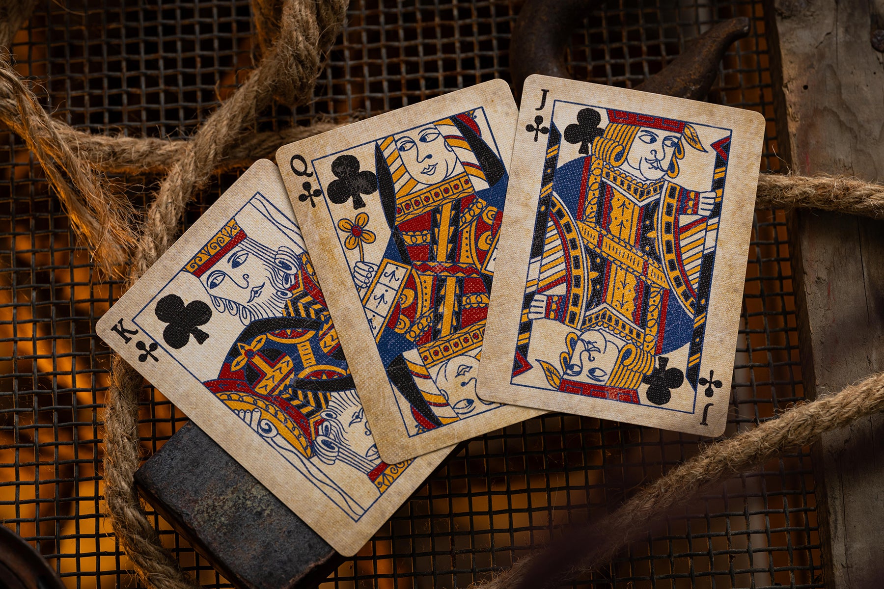 club vintage courts playing cards black shuck 