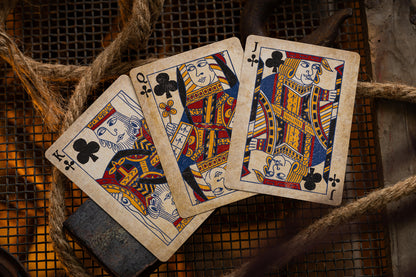 club vintage courts playing cards black shuck 