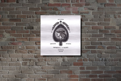 Brushed Aluminum Print - 20x20cm / 8x8″ - Imported Ace of Spades