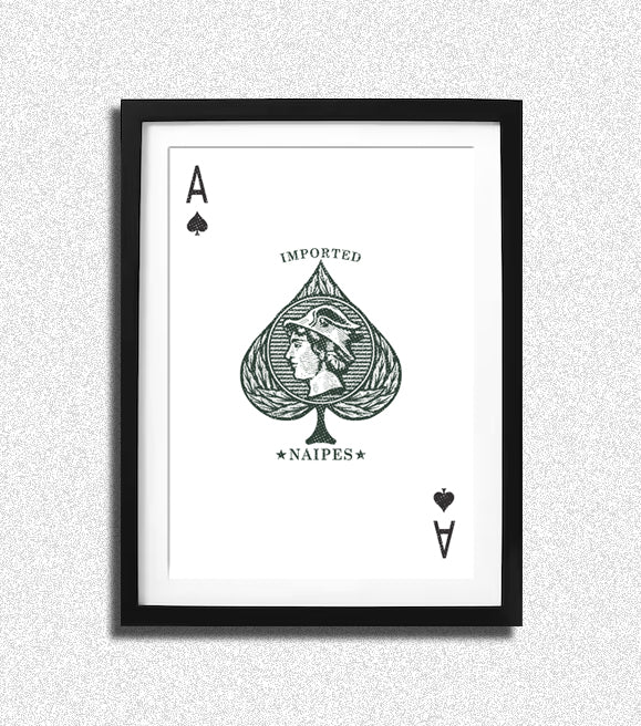 A H Playing Cards Imported Ace Print
