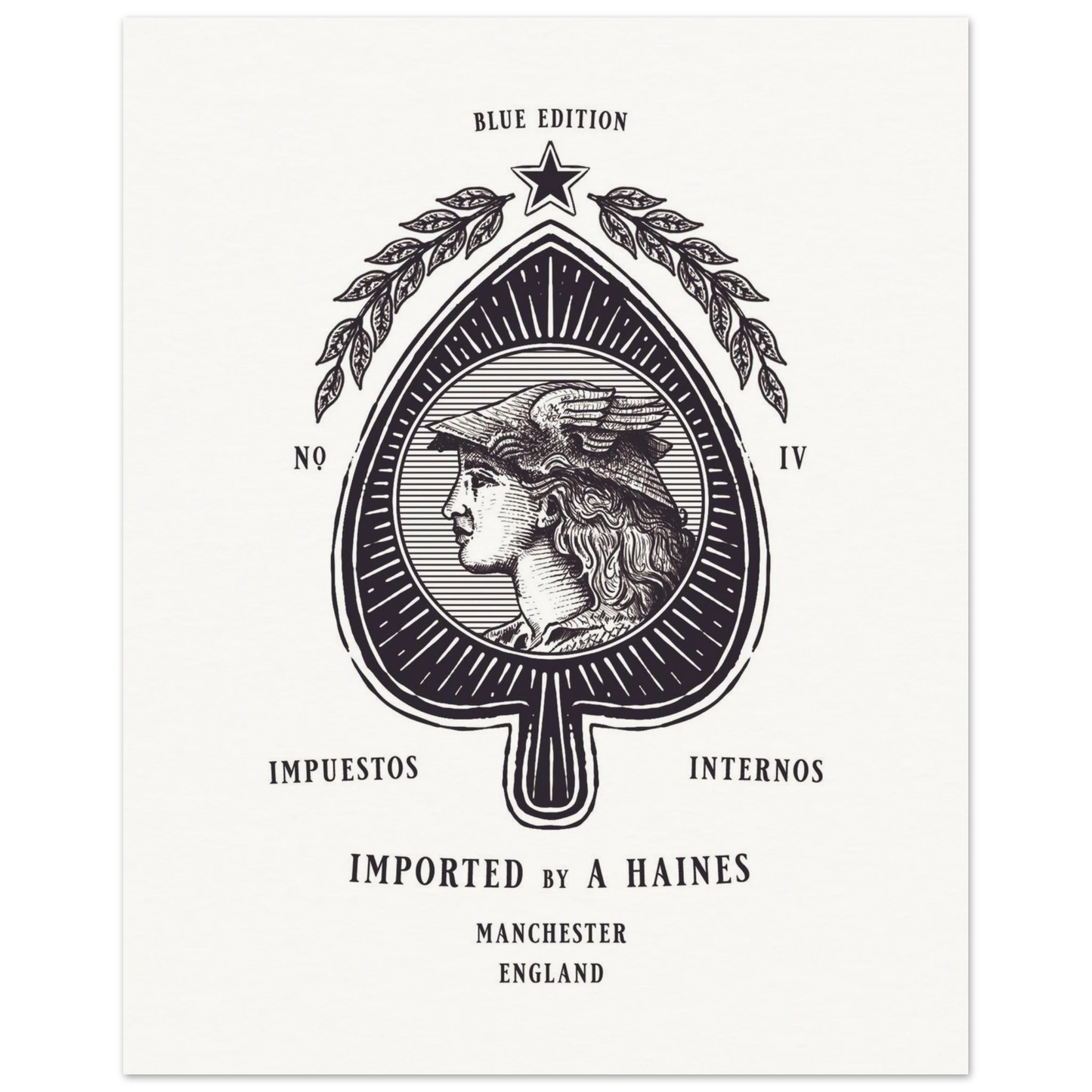premium art prints | vintage playing cards | ace of spades | games room, mancave, studio | Manchester, England | A Haines