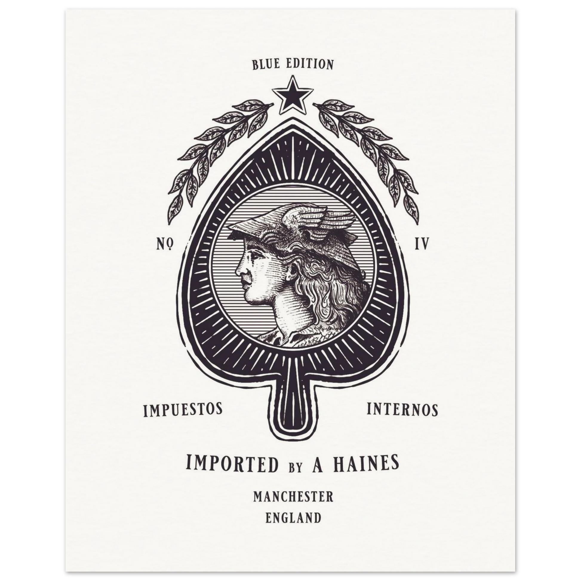premium art prints | vintage playing cards | ace of spades | games room, mancave, studio | Manchester, England | A Haines