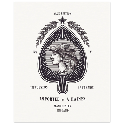 premium art prints | vintage playing cards | ace of spades | games room, mancave, studio | Manchester, England | A Haines